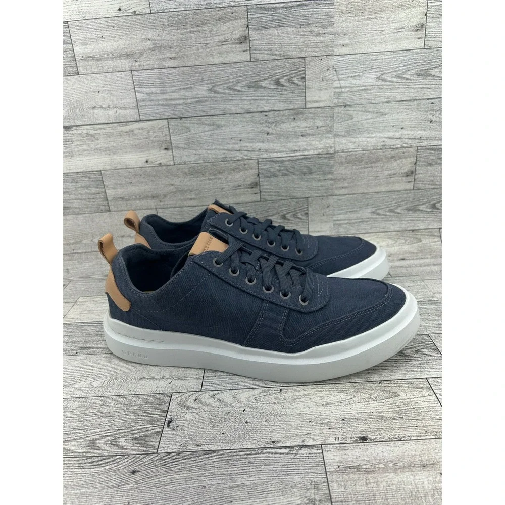 Cole Haan GrandPro Rally Canvas Court Sneakers Navy Blue Men Sz 8M C34716